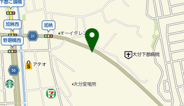 釣具のポイント大分下郡店の地図画像