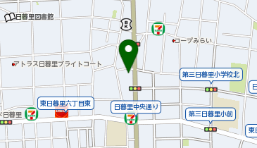 日暮里動物病院の地図画像