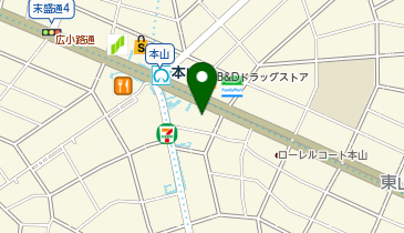 クリーニング京町屋本山店の地図画像