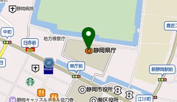 天神屋静岡県庁売店の地図画像