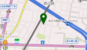 遊ing美容室の地図画像