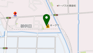 ブルースカイランドリーオークワ大東店の地図画像