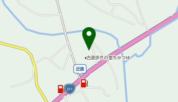 古道歩きの里ちかつゆの地図画像
