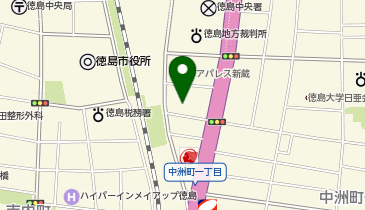 徳島市役所 健康福祉部 社会福祉センター 社会福祉法人徳島市身体障害者の地図画像