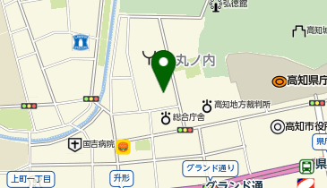 高知県庁 文化生活スポーツ部 私学・大学支援課 私学支援担当の地図画像