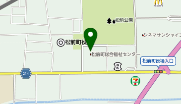 松前町役場 保健福祉部 子育て・健康課 児童福祉係の地図画像