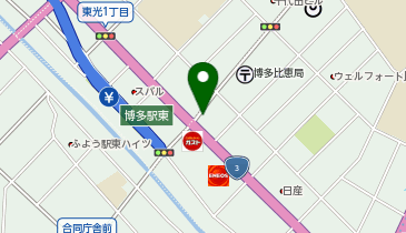 ヘアーキクチ東比恵の地図画像