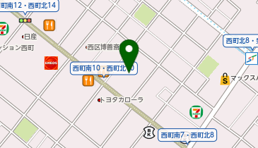 ツルハ 調剤薬局西町北店の地図画像