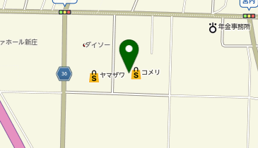 コメリパワー新庄店リフォームカウンターの地図画像