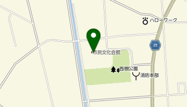 寒河江市役所 文化センターの地図画像