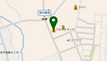 ツルハ調剤薬局茨城桜の郷店の地図画像