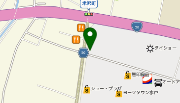 ブルースカイランドリーカインズ水戸店の地図画像