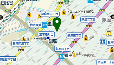 JTBロイヤルロード銀座・海外オーダーメイド個人旅行の地図画像