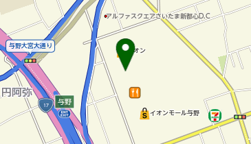 GRANSAC&rsquo;Sイオンモール与野の地図画像