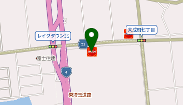 JTBイオンレイクタウン店の地図画像
