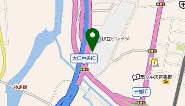 IZUVILLAGE修禅寺彫の地図画像