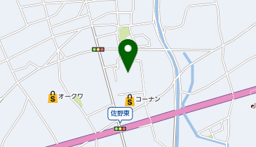 佐野こども園の地図画像
