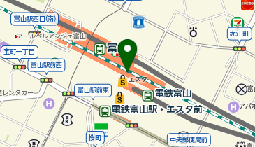 きときと市場とやマルシェ アプリコット花金の地図画像