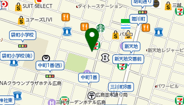 ブライトリング・ブティック広島の地図画像