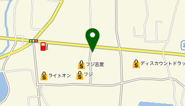 東宝グループ ワンナワードライ東宝 フジ志度前店の地図画像