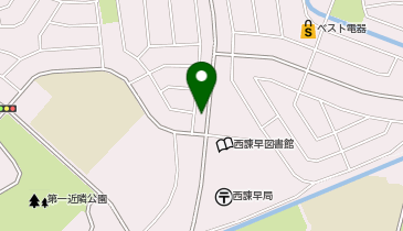 アローム美容室の地図画像