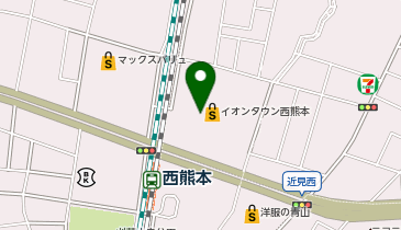 光多制服株式会社西熊本店の地図画像