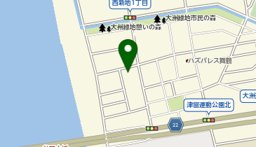 アクアペット大分の地図画像