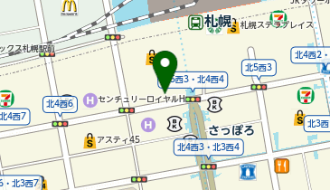 タトラス大丸札幌店の地図画像