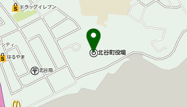 北谷町役場 航空機騒音等苦情受付フリーダイヤルの地図画像