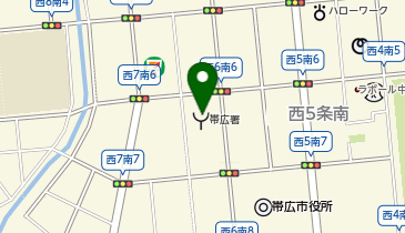 とかち広域消防局災害情報案内の地図画像