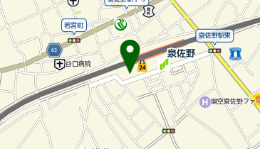 トータルビューティサロンジュレ泉佐野店の地図画像