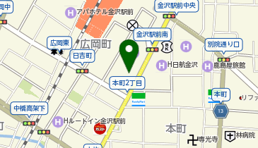 株式会社タナベコンサルティンググループ北陸支社の地図画像