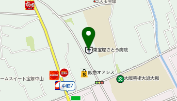 東宝塚さとう病院売店の地図画像