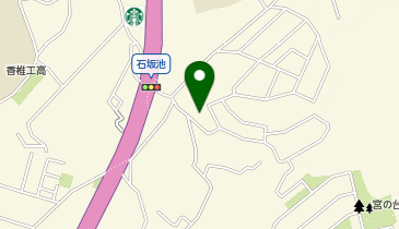 グループホームにわか香椎の地図画像