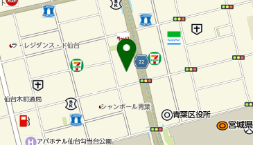 仙台市役所 まちづくり政策局 定禅寺通活性化室 担当の地図画像