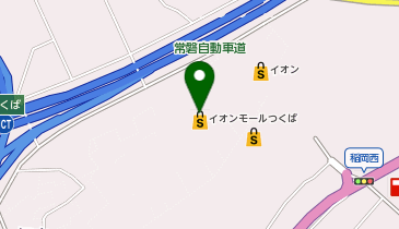 ワンダープライスイオンモールつくば店の地図画像