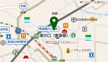 はまぎん保険パーラー溝口店の地図画像