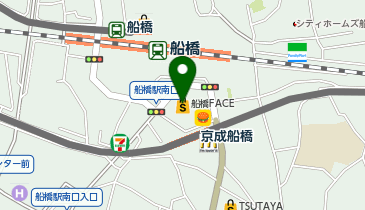 椿屋カフェ船橋フェイス店の地図画像