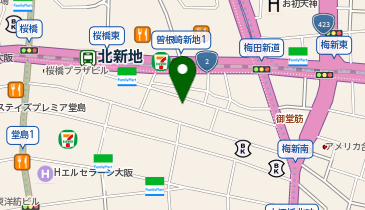 おでん六根の地図画像