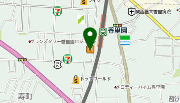 キッチンオリジン香里園店の地図画像