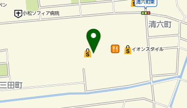 ブランドショップハピネス新小松店の地図画像