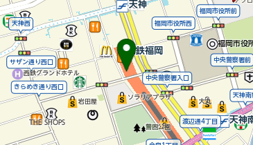 J・マーケット天神地下街店の地図画像