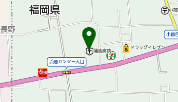 蒲池病院ピクシスの地図画像