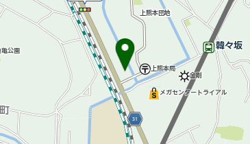 ピザハット 上熊本店の地図画像