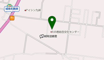 熊本市役所 南区役所 城南交流室・火の君文化センター・城南公民館の地図画像