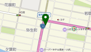 フラット7八代旭中央通の地図画像