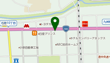 トヨタ認定中古車センター別府石垣の地図画像