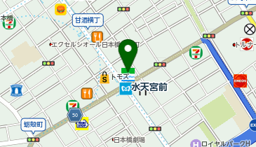 江戸甘味處水天宮つくしの地図画像