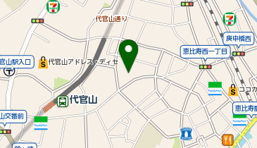 なの川恵比寿代官山店の地図画像