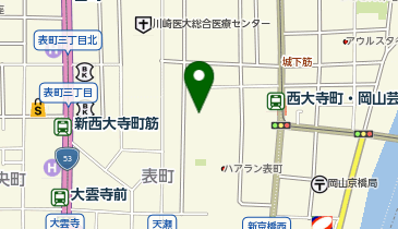 世界メシア教岡山教会の地図画像